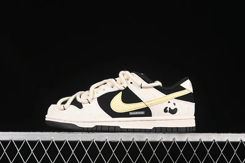 All Categories Nk SB Dunk Series Nk SB Dunk Low Low-top sneakers Nike Dunk Low "Tms Cny" Red Panda Cheese Dopamine Splashed old low-top casual sneakers DD1391-100